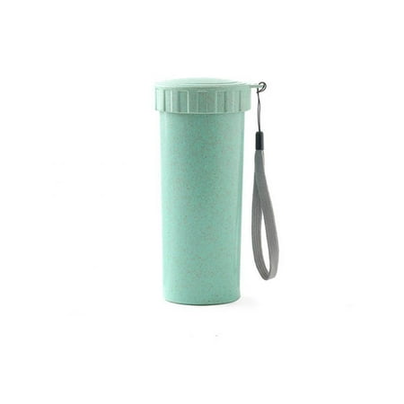 

Tebru Portable Water Bottle Bottle Cup Wheat Straw Portable Cup Camping Hiking Outdoor Sport Travel Water Drink Bottle