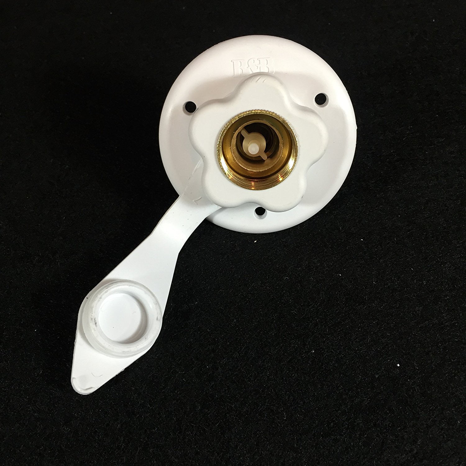 New RV Camper Motorhome Trailer Marine White City Water Fill Inlet Flange Brass with Check Valve 