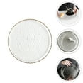 thumbnail image 3 of Miangastore 1pc European Style Steak Plate Gilt Glass Dish Transparent Food Container, 3 of 8