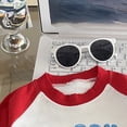 thumbnail image 4 of Emitonse Toddler Long Sleeve Shirts Unisex Baby Girls Boys Infant Toddler Long Sleeve T Shirts Graphic Cartoon Cute Print Crewneck Tee Red,Size 3-4 Years, 4 of 6