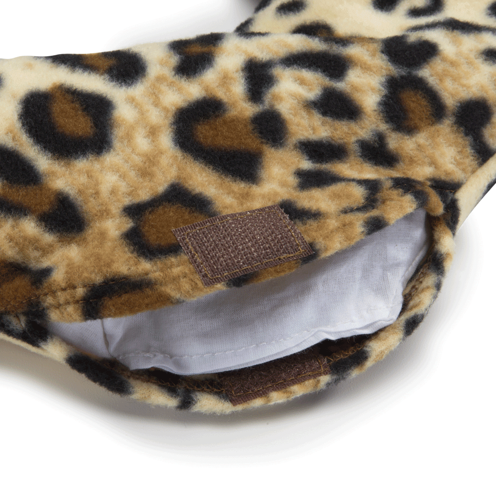 Sunny Bay Microwave Heating Pad, Microwavable Heated Neck Pillow for Moist Hot or Cold Therapy, Heated Neck and Shoulder Wrap with Wheat Filling and Washable Cover, FSA HSA Approved, Leopard