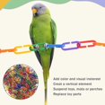 thumbnail image 4 of TUEUIO1,Plastic Chain Links Toy For Birds Rainbow Colors Interchangeable C-clip Hooks - Krygv, 4 of 5
