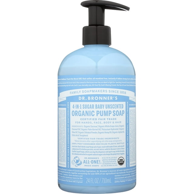Jabón líquido Dr. Bronner's Organic 4 en 1 Sugar Baby 700 ml