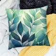 thumbnail image 2 of Shiartex  Watercolor Multiple Leaves ，Throw Pillow Covers Decorative Throw Pillow Case Printed Cushion Cover for Sofa Couch Home Decor，Green, 2 of 5