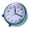 Ink green, variant on Yihuala 4inch Super Silents Analogs Alarm Clock NonTicking Clock with Battery Operated for Adults and Bedroom