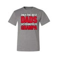 thumbnail image 2 of Wild Bobby,Only The Best Dads Get Promoted to Grampa, Father's Day, Men Graphic Tees, Heather Grey, Large, 2 of 3