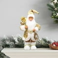 thumbnail image 5 of Darzheoy 12" Santa Claus Decorations, Standing Christmas Santa Claus Figurine Figure Decor Christmas Decoration Indoor, Birthday Gifts, 5 of 6