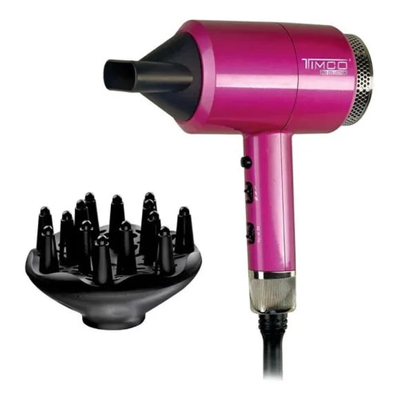Secadora De Cabello + Difusor Timco® Sy596 Con Iones 1600w. Timco SY596