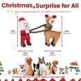 thumbnail image 6 of URRU Christmas Dog Toys - 2 Pack Squeaky Stuffed Toys for Large Medium Small Dogs With Detachable Rope, Crinkle to Keep Them Busy - Santa Claus & Reindeer, 6 of 8