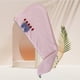 thumbnail image 4 of pstuiky Gorro de ducha para el hogar con forro polar grueso tridimensional con fuerte absorción de agua para secar el cabello toalla para mujer, 4 of 6