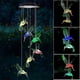 thumbnail image 1 of Móvil colgante con forma de colibrí solar, campanillas de viento, regalo para mamá, decoración del hogar y el jardín, luz que cambia de color automáticamente., 1 of 4