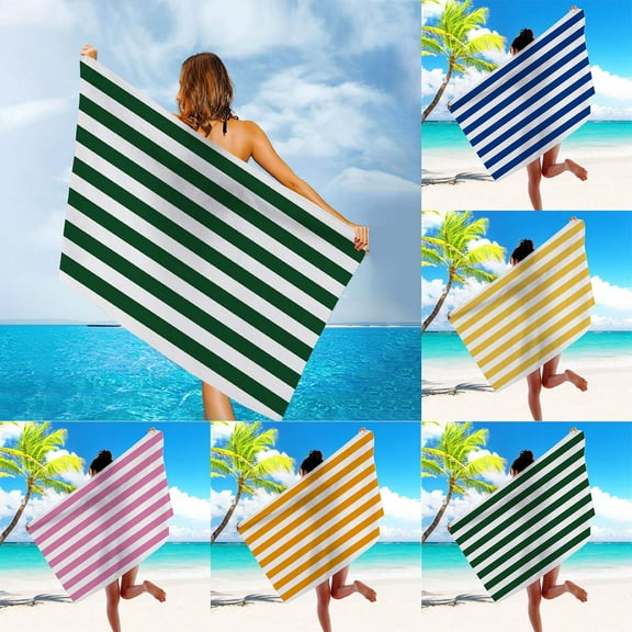 Boovnll Beach Towels, Quick Dry Sand Free Microfiber Oversized Beach Towel Lightweight for Beach Yoga Gym Pool, Beach Accessories, 28x60"