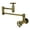 Antique Brass, variant on Kingston Brass KS8101RX Belknap Wall Mount Pot Filler Faucet, Polished Chrome