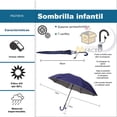 thumbnail image 2 of Sombrilla Infantil con Sistema Semiautomático y Filtro UV Color Azul Marino Incluye Silbato, 2 of 4