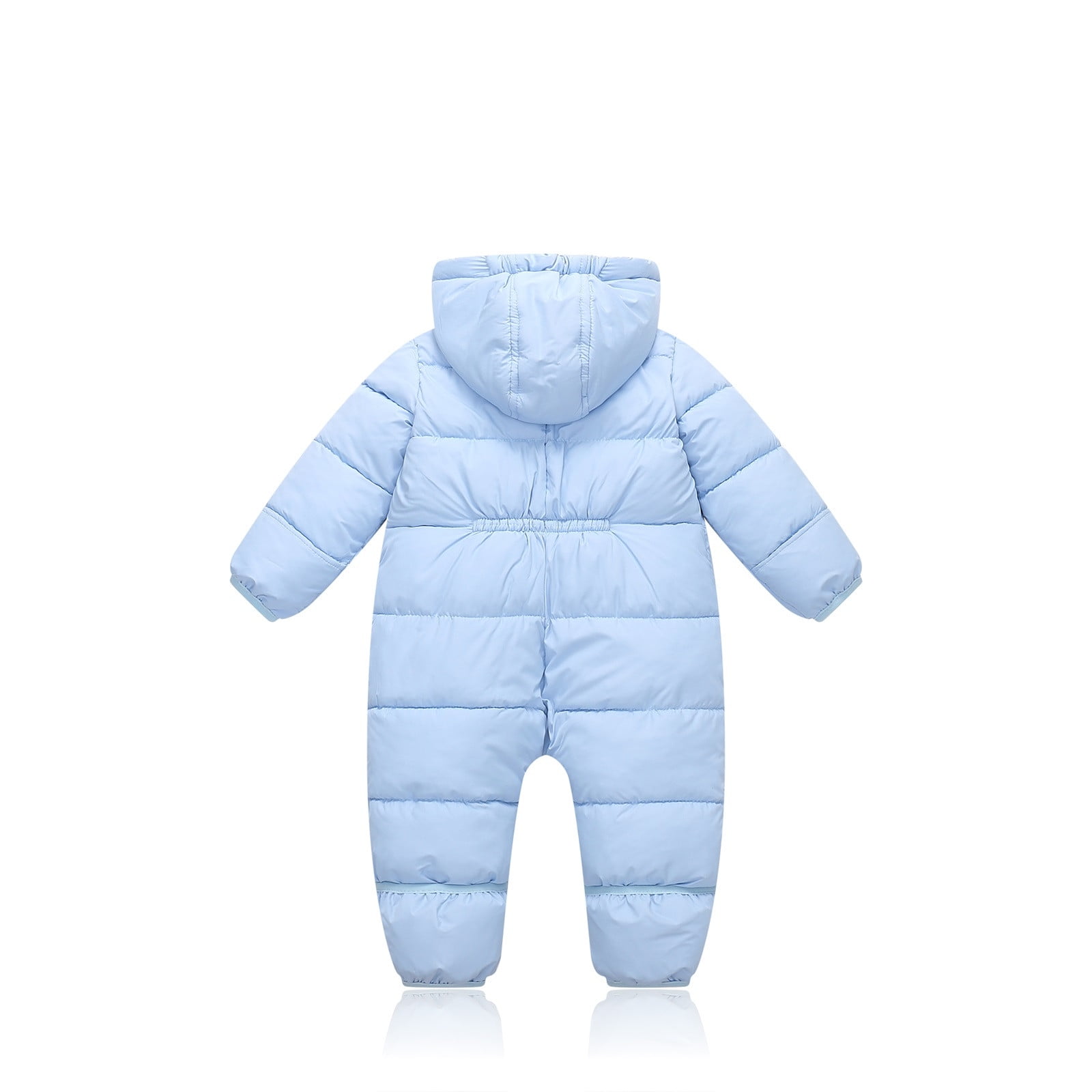 FYDUU Baby Snowsuit Winter Clothes Boys Girls Hooded Puffer Jacket Lined Thick Warm Romper Jumpsuit One Piece Coat 6-12 Months