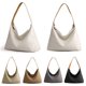 thumbnail image 5 of Bolso de mano de lona para mujer Bolso de hombro grande Bolso de mano Hobo Irfora Gris, 5 of 7
