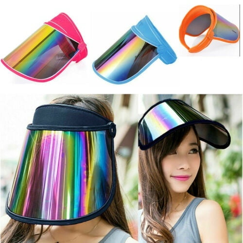 Women Adjustable Visor Sun Hat UA Protection Face Shield Sun Cap 