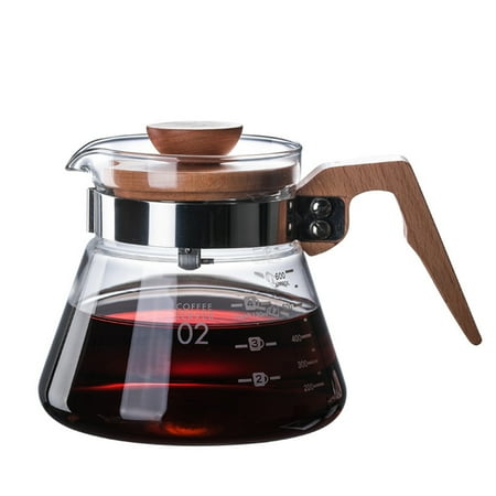

Coffee Server 600ml Glass Coffee Carafe Coffee Pot Coffee Server Kettle Coffee Maker Teapot