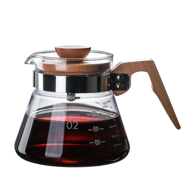 Coffee Server 600ml Glass Range Coffee Carafe Coffee Pot Coffee Server Kettle Coffee Maker Teapot