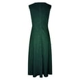 thumbnail image 4 of MIUOWANP Plus Size Summer Sleeveless Dresses for Women Gradient Color Lightweight Full Skirt Elegant V-Neck Long Dress Size XL(10)Green, 4 of 4