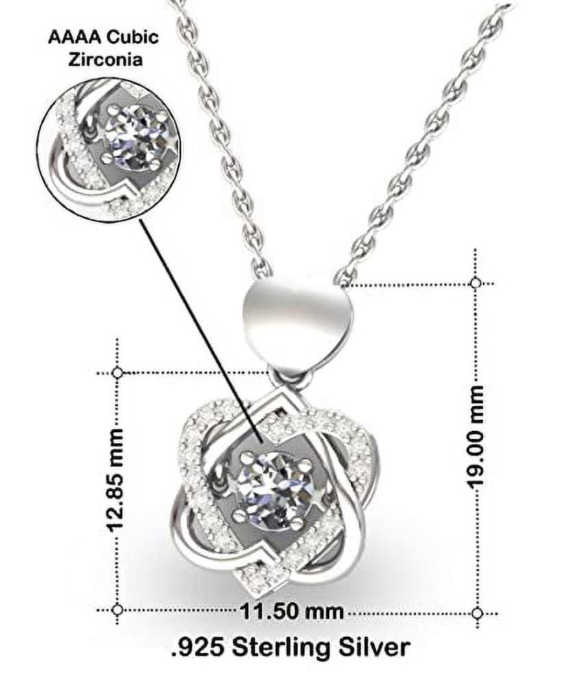 Don't Make Me Use My Mum Voice Heart Knot Silver Necklace, Mum Jewelry, Perfect Gifts For Mum from Son, Gifts for Mothers Day, Gift ideas for mom, What to get mom for her birthday, Christmas gifts for