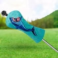 thumbnail image 3 of Funda de cabeza de palo de Golf de PU con n.  degree etiqueta, forro polar impermeable, funda con patrón de tiburón para Fairway Woods Driver, regalo para h 3 5 azul marino Macarena  Funda para palos de golf, 3 of 8