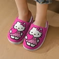 thumbnail image 7 of Kids Slippers Hello Kitty House Slippers Warm Soft Plush Slipper Anti-Slip Winter Fluffy House Shoes for Boys Girls, 7 of 7