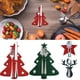 thumbnail image 2 of 4 piezas de soporte para cuchillos y tenedores de Navidad, bolsa para cubiertos, organizador de vajilla, decoraciones, Papá Noel, copo de nieve, árbol de Navidad, suministros para fiestas, 2 of 5