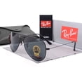 thumbnail image 3 of Lentes de vidrio templado de diseño de lujo vintage para pilotos masculinos y femeninos Protección UV400 lentes de sol 3025 3026, 3 of 4