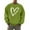 Green, variant on Men's French Terry Crewneck Sweatshirt Men's Valentine Day Letter Print Crewneck Sweatshirt Casual Pullover Top