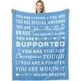 thumbnail image 2 of Blanket Gifts for Women Men Get Well Gifts for Women Thinking of You Gifts Sympathy Gifts for Women After Surgery Inspirational Blanket Encouragement Gifts for Women Coworker Throw Blanket 50x60, 2 of 6
