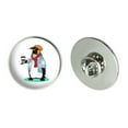 thumbnail image 1 of Cool Penguin Hipster with Coffee Metal 1.1" Tie Tack Hat Lapel Pin Pinback, 1 of 7