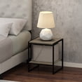 thumbnail image 2 of Furinno Camnus Side Table, 2-Tier Grey End Table with Metal Frame, Square Night Stand with Open Shelf, Bedside Table, Easy Assembly, for Living Room, Bedroom, Grey Oak, 2 of 5