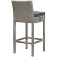 thumbnail image 4 of Conduit Bar Stool Outdoor Patio Wicker Rattan Set of 2-EEI-3604, 4 of 4