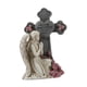 thumbnail image 3 of Estatua solar para jardín, figura de ángel para exteriores, resina, regalo de condolencias para el patio. Beige, 3 of 9
