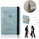 thumbnail image 3 of Cartera de viaje con correa de piel sintética sensible a la presión RFID para libreta de pasaportes, bolso de identificación, 3 of 5