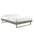thumbnail image 3 of Modway Billie Lit Plateforme Simple en Bois de Caoutchouc et MDF, Gris, 3 of 8