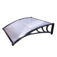 thumbnail image 6 of Zimtown 40''x 40''' Silver and Black Window Door Awning, UV Resistant, 6 of 10
