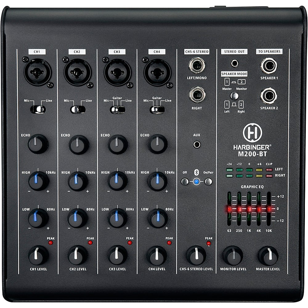 Harbinger M200-BT Portable PA System - 10" Mains