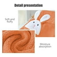 thumbnail image 6 of Easter Bunny Bath Towel Set | Thickened Coral Velvet | Quick Dry & Highly Absorbent | 75X35Cm & 70X140Cm Towels | Orange Polyester | Holiday Gift for Kids & Families, 6 of 6
