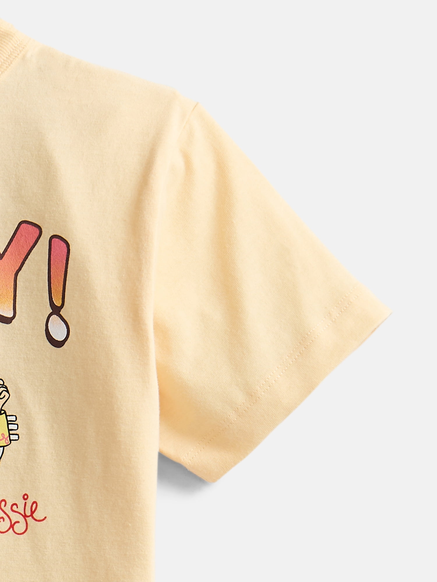 Toy Story Toddler Girls Howdy Sheriff Tee with Short Sleeves, Sizes 12M-5T