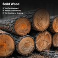 thumbnail image 7 of Finmind 63" Solid Wood Console Table, Farmhouse 2-Tier Entryway Sofa Table for Living Room, Hallway, Easy Assembly, Natural Rustic Brown, 7 of 7