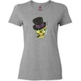 thumbnail image 3 of Inktastic Mardi Gras Skull with Cigar Women's T-Shirt, 3 of 5