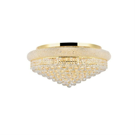 

1800 Primo Collection Flush Mount D28in H13in Lt:15 Gold Finish (Royal Cut Crystals)