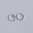 thumbnail image 1 of Pendientes de lujo de plata S925 para mujer con diamantes engastados y chapados en oro Pendientes versátiles y hebilla de pendientes simples, 1 of 6
