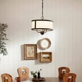 thumbnail image 2 of 3 Light Convertible Chandelier In Homestead Style-13.25 Inches Tall And 15.5 Inches Wide-Natural Brass Finish    -Traditional Installation Kichler, 2 of 5