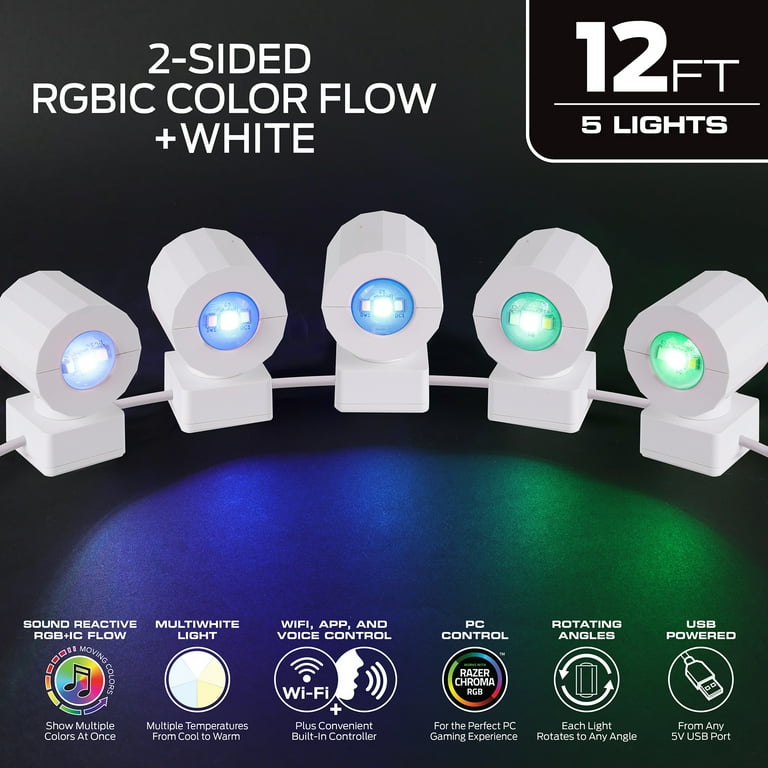 Monster Multi-Position 2-sided Sconce Light, RGB LED Dual-Sided