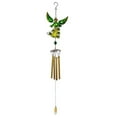 thumbnail image 2 of Weloille Metal Wind Chime Angel Wind Chimes Outdoor Home Decor Windchimes Outdoors Garden Hanging Ornament Angel Wings Wind Chimes Glass Wind Chimes for Outside Pendant Household, 2 of 6