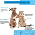 thumbnail image 4 of Cabezal cuadrado para gatos y perros con aguja fina, peine depilatorio, cepillo para mascotas, removedor de pelo, cepillo para mascotas de pelo largo y corto, eliminación de pelo de mascotas; mascota, 4 of 5