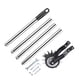 thumbnail image 1 of Cateissary Cortadoras de césped manuales de doble cara: alturas ajustables para cortar fácilmente Cortadora de césped manual con ruedas Jardín y Patio 4 tramos de 1.6m, 1 of 6